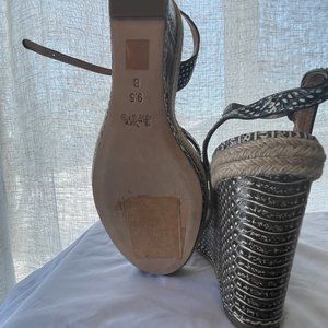 Coach Snake Skin Wedge Heel 9.5